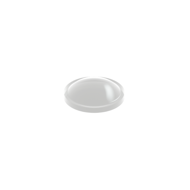 Clear PD2006 self-adhesive micro domed bumper measuring 6.4 mm x 1.9 mm
