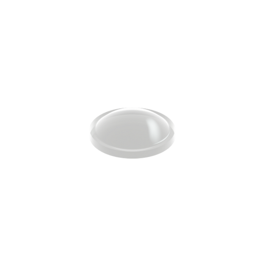 Clear PD2006 self-adhesive micro domed bumper measuring 6.4 mm x 1.9 mm