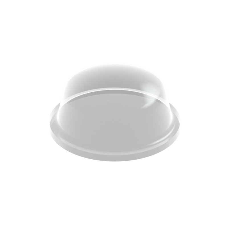 Clear PD2115 self-adhesive domed bumper measuring 11.1 mm x 5 mm