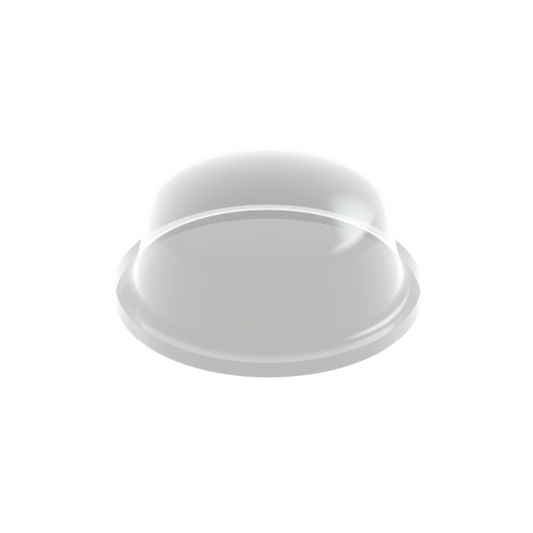 Clear PD2115 self-adhesive domed bumper measuring 11.1 mm x 5 mm