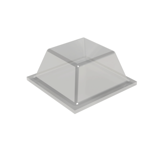 Clear PD2126 self-adhesive square bumper measuring 12.6mm x 5.7mm