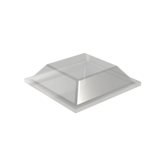 Clear PD2127 self-adhesive square bumper measuring 12.7 mm x 3.1 mm
