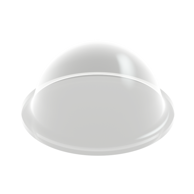 Clear PD2190 self-adhesive domed bumper measuring 19 mm x 9.5 mm