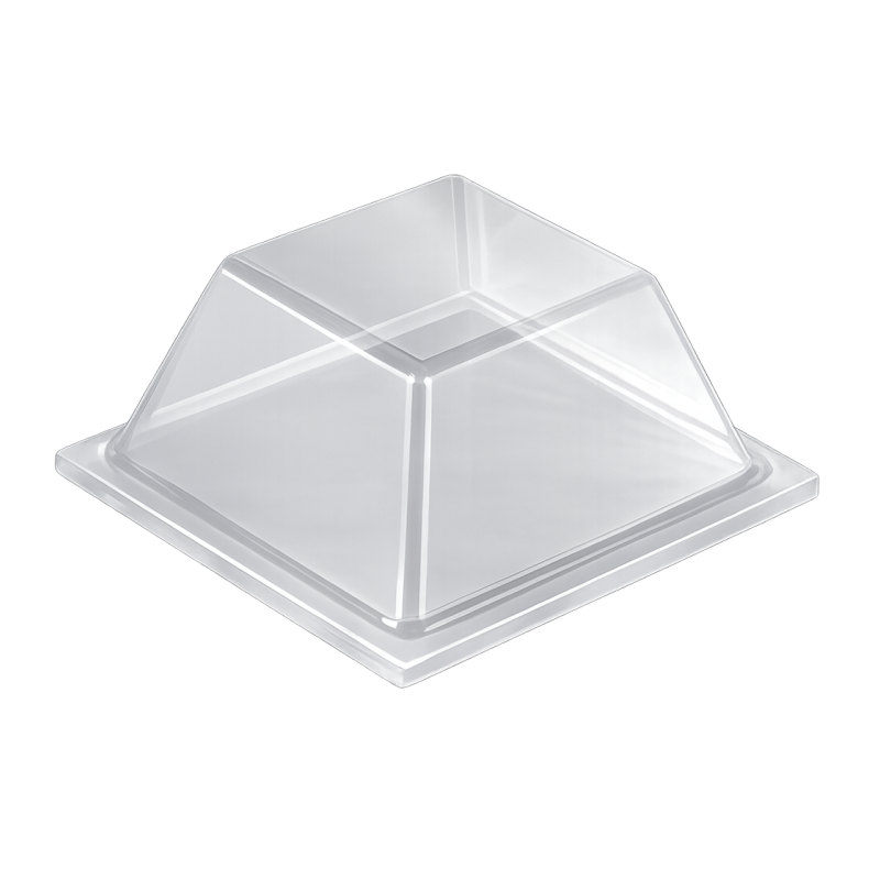 Clear PD2205 self-adhesive square bumper measuring 20.5 mm x 7.5 mm
